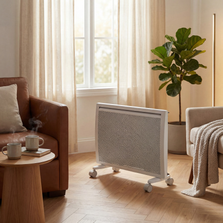 Конвектор гибридный электрический HybridX-1500, ИК нагреватель, цифровой термостат Denzel