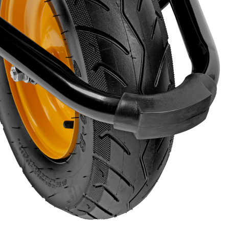 Тачка строительная, усиленная, объем 120 л, 220 кг, колесо 16х4.00-8 Denzel цена