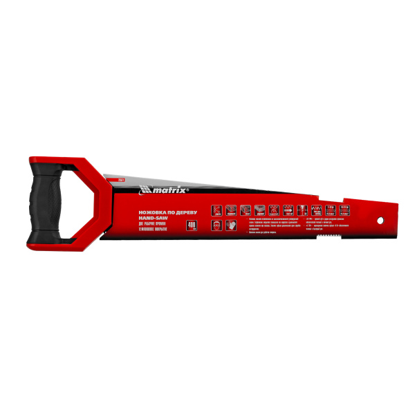 Ножовка по дереву UNIVERSAL, 400 мм, две рабочие кромки 13-14 TPI и 7-8 TPI, тефлоновое покрытие Matrix цена