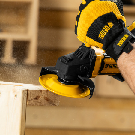 Чашка твёрдосплавная зачистная,125 мм, Наклонная, мелкое зерно #32// Denzel