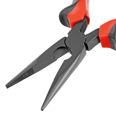 Длинногубцы прямые Black Nickel, 180 мм, двухкомпонентные рукоятки Matrix