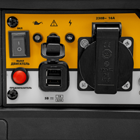 Генератор инверторный GS-1100iF, 1,1 кВт, 230 В, ручной старт DENZEL