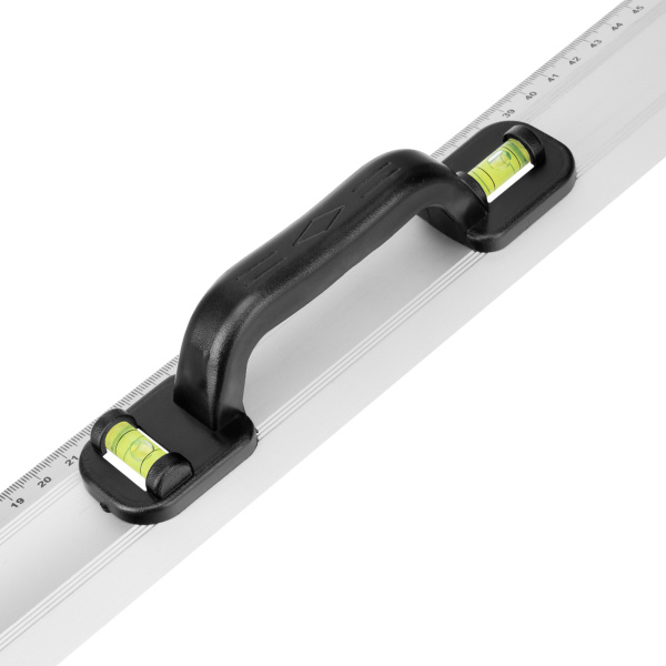 Линейка-уровень, 600 мм, металлическая, пластмассовая ручка 2 глазка Matrix цена