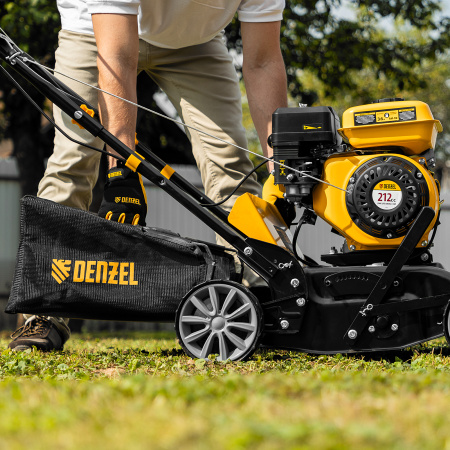Скарификатор-аэратор бензиновый SAG-400, 212 см3, -15/+10 мм, 40 см Denzel цена