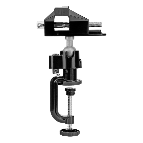 Тиски настольные, многофункциональные, сменная насадка, хомут для дрели, шарнирный механизм, 70 мм Matrix