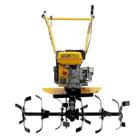 Мотоблок DPT-170SB, 7 л.с., ремен.сцеп, фрез 3х4, ШОМ, без колес, передачи 2В/1Н Denzel