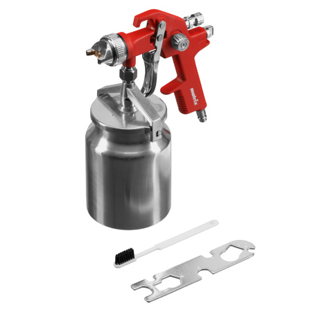 Краскораспылитель HVLP пневмат. с нижним бачком V= 1 л, сопло диаметром 1.4 мм Matrix цена