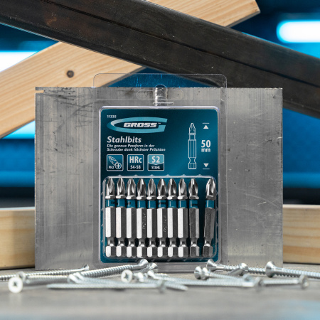 Бита РН2 х 50, сталь S2, 10 шт. Gross