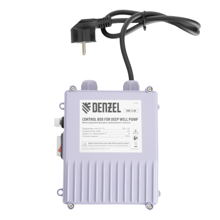 Скважинный насос DWC-4-80, центробежный, диаметр 4", 1500 Вт, 5700 л/ч, напор 80 м Denzel