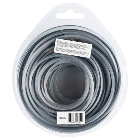 Леска для триммера армированная алюминием квадратная, 2,7мм х 15м, блистер ALUFLEX Denzel цена