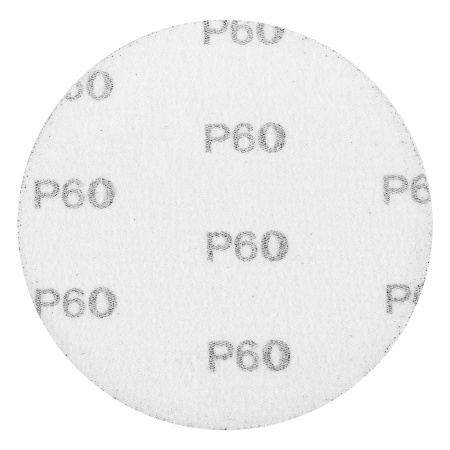 Круг абразивный на ворсовой подложке под "липучку", P 60, 115 мм, 10 шт Matrix