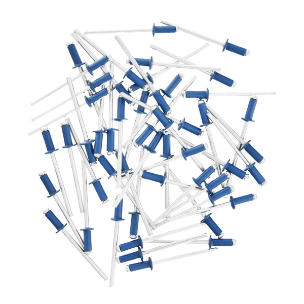 Заклепки 4.0 х 10 мм RAL 5005, синие, 50 шт Matrix