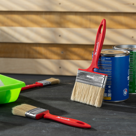 Кисть флейцевая "Эмали" Color Line 100 х 12 мм Matrix цена