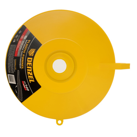 Воронка пластиковая 160 мм с металлическим ситом, непроливайкой и гибким наконечником Denzel цена