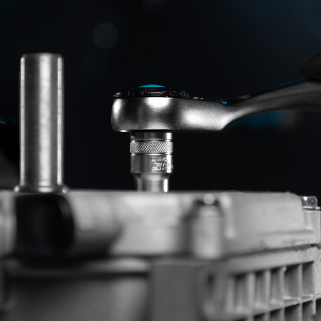 Набор торцевых головок, трещотка 120 зубьев, 1/2", 1/4", CrV, 41 предмет Gross