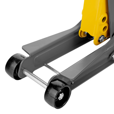 Домкрат гидравлический подкатной с фиксатором, 2,5 т, 85-385 мм Denzel цена