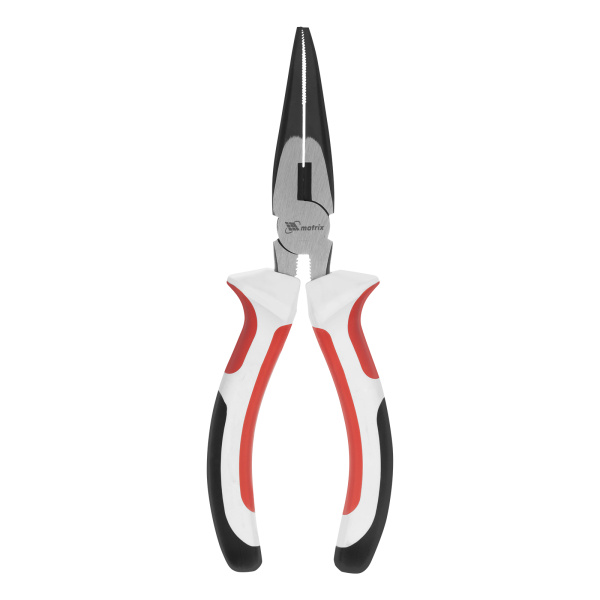 Длинногубцы прямые Premium, 160 мм, трехкомпонентные рукоятки Matrix