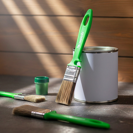 Кисть флейцевая "Работы по дереву" Color Line 25 х 10 мм Matrix цена