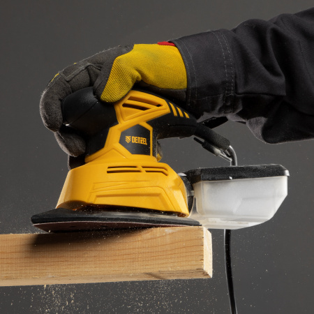 Машина плоскошлифовальная вибрационная 2 в 1 VDS-2, 130 Вт, 14000 об/мин Denzel цена