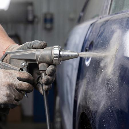 Пистолет пескоструйный со шлангом, пневматический Matrix цена