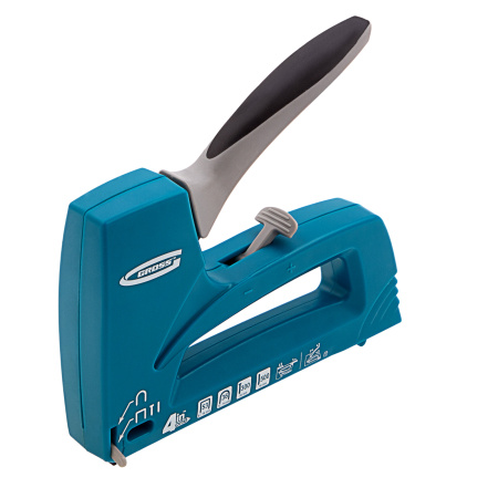 Степлер мебельный универсальные (Universell 4) пластик, 4 функции, тип скобы: 53, 36, 300, 500, 8-14мм Gross цена