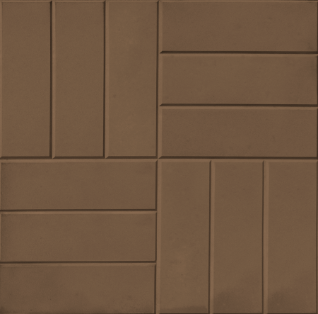 Тротуарная плитка 12 кирпичей 500х500х50 коричневая цена