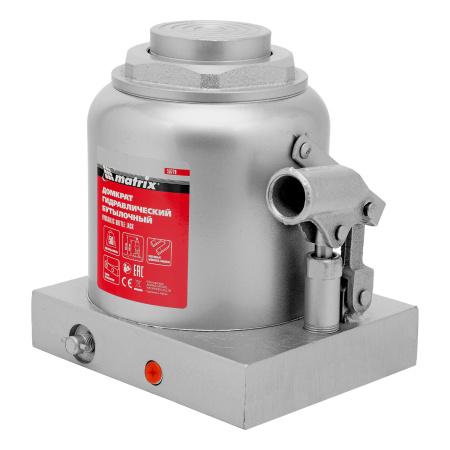 Домкрат гидравлический бутылочный, 50 т, h подъема 236-356 мм Matrix цена