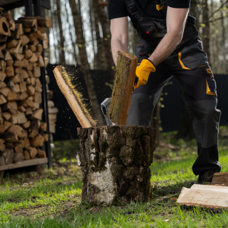 Топор кованый, 1130 г, американский тип, буковая рукоятка, 430мм, EFP Denzel цена