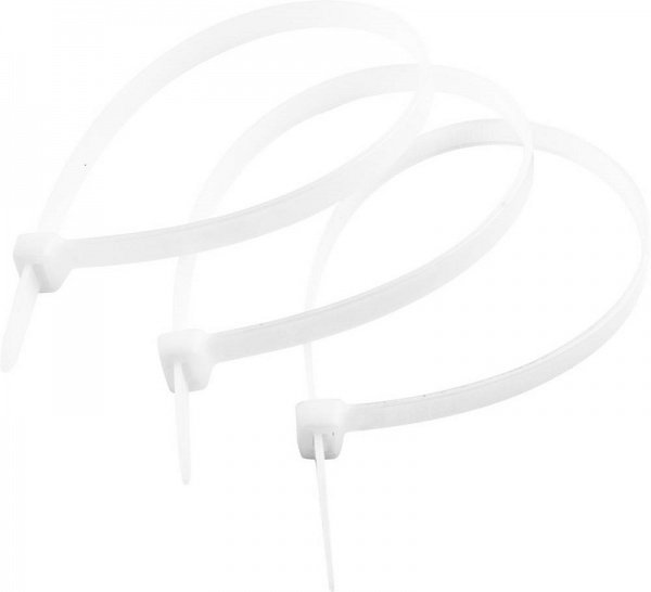 Стяжки кабельные нейлоновые белые 2.5х100 мм 100 шт КС-Б1 Зубр Профессионал 309010-25-100