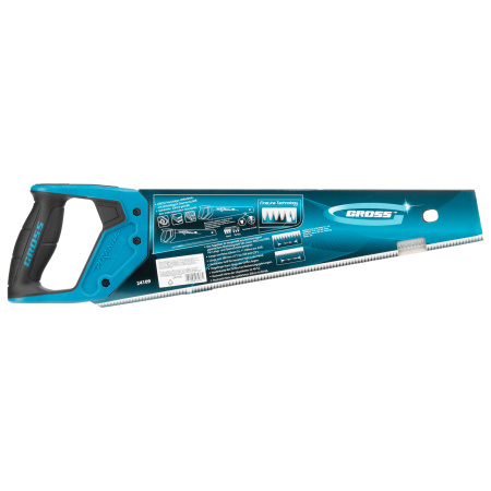 Ножовка по дереву "Piranha", 400 мм, 7-8 TPI, зуб-3D, каленый зуб, двухкомпонентная рукоятка Gross цена