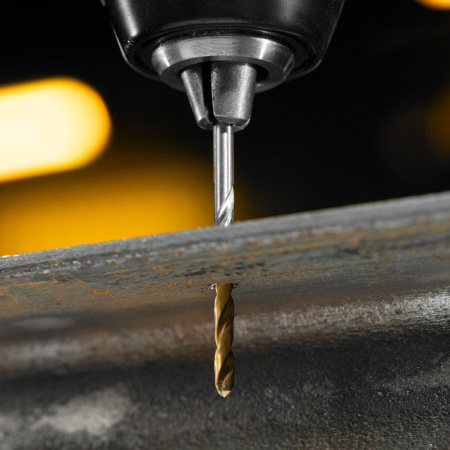 Набор сверл по металлу, 1-13 мм, Р6М5-TiN, Golden Tip, 25 шт Denzel