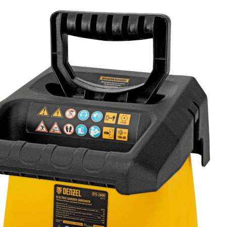 Измельчитель садовый электрический ETS-2600, 2600 Вт, 45 мм Denzel цена