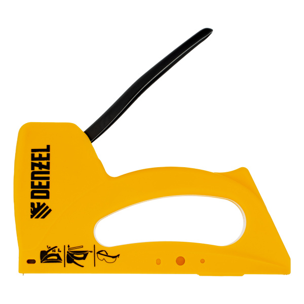 Степлер пластиковый, скобы в комплекте, тип 53, 6-10 мм Denzel цена