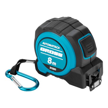 Рулетка "Automatisch", 8 м х 32 мм, нейлон, магнит, двустор. разметка, антиизлом, автоcтоп Gross цена