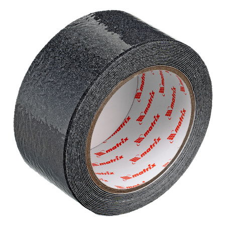 Лента клейкая противоскользящая, черная 50 мм x 5 м Matrix цена