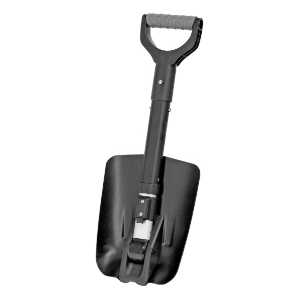 Лопата автомобильная складная, алюминиевая, 220х280х585-870 мм, телескопический черенок Denzel цена