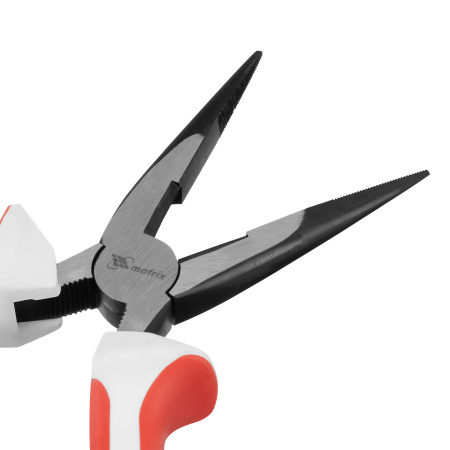 Длинногубцы прямые Premium, 200 мм, трехкомпонентные рукоятки Matrix
