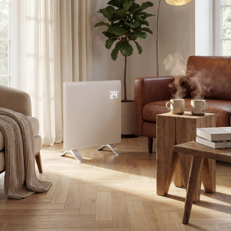 Конвектор электрический OptiPrime-1000, Wi-Fi, тачскрин, цифровой термостат, 1000 Вт Denzel