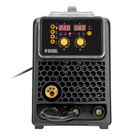 Аппарат инвертор. полуавтомат. сварки  MIG-160, 160 А, ПВ 60%, катушка 5 кг// Denzel