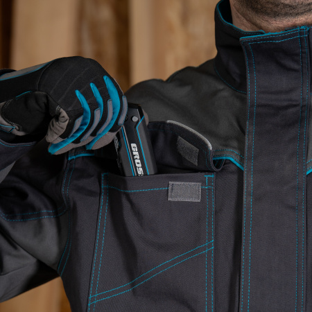 Куртка профессиональная рабочая, 97% хлопок 3% спандекс, XXXL Gross