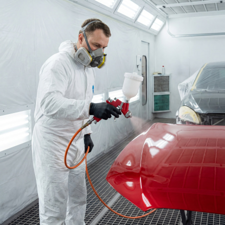 Краскораспылитель HP пневмат. с верхним бачком V= 0,6 л, сопло диаметром 1.7 мм Matrix цена