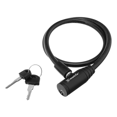 Замок тросовый универсальный, 8 х 650 мм Matrix цена