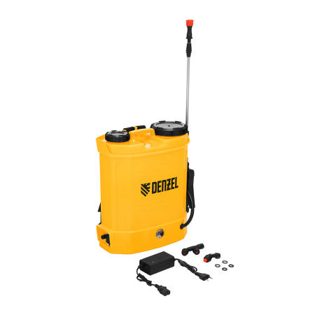 Опрыскиватель ранцевый аккумуляторный D-12LA, 12 л, 12 В, 8 Ач Denzel цена