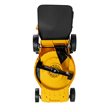 Газонокосилка электрическая GM-2000, 2000 Вт, ширина 43 см, 6 уровней, травосборник 45 л. Denzel цена