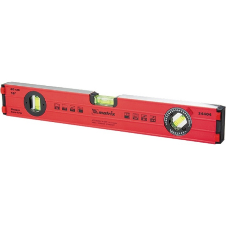 Уровень алюминиевый, 1500 мм, фрезерованный, 3 глазка, усиленный Matrix цена