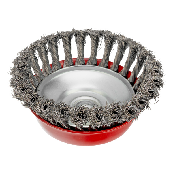 Щетка для УШМ, 125 мм, М14, "чашка", крученая проволока 0.35 мм Matrix