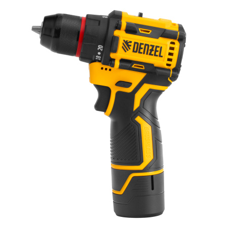 Дрель-шуруповерт аккумуляторная бесщет. CDH-BL-12, Li-Ion, 12 В Denzel