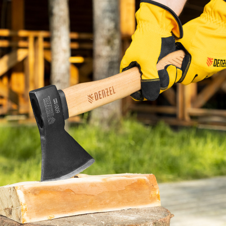 Топор, 600 г, кованый, буковое топорище Denzel цена