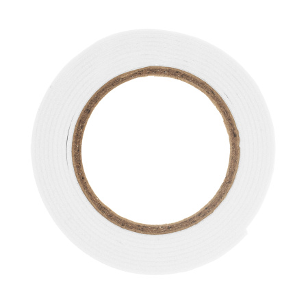 Лента клейкая на вспененной основе, двусторонняя, белая, 19 мм х 1.5 м Matrix цена