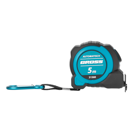 Рулетка "Automatisch", 5 м х 32 мм, нейлон, магнит, двустор. разметка, антиизлом, автоcтоп Gross цена